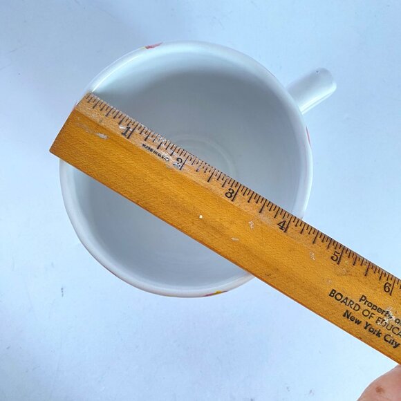 Terra Pink Rose Floral Hand Painted Ceramic 16oz Large Coffee Mugs Set Of 2 - Picture 14 of 14